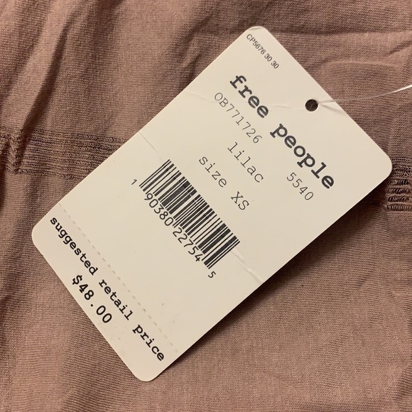 18. Free People Together Muscle Tank Top Lilac XS NWT - Picture 4 of 7